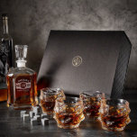 Luxury Whiskey Set with Engraved Argos Decanter<br><div class="desc">Whiskey drinkers have a way of appreciating the finer details in life so give them more things to appreciate with this gorgeous customized whiskey gift set! The set includes an Argos decanter, nine whiskey stones, four sculpted glasses, and our signature gift box. The Argos decanter is personalized with a selected...</div>