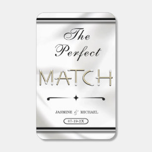 Luxury White Chic Wedding Perfect Match Favors