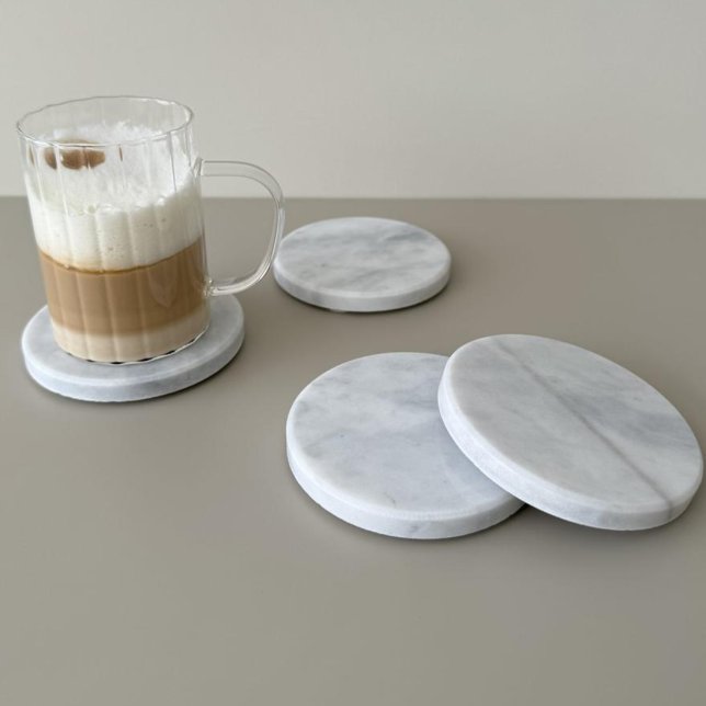 Luxury White & Gold Marble Coaster – Elegant Aesth (Creator Uploaded)