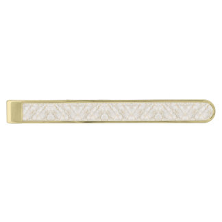 Luxury White Marble and Liquid Gold Veins Finish Tie Bar
