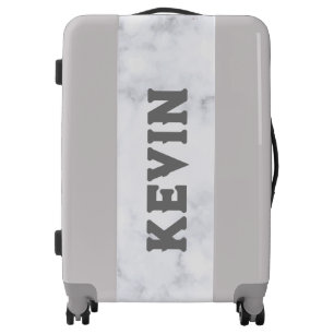 Luxury white marble texture image luggage