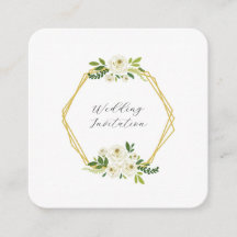 Luxury White Rose Floral Frame 