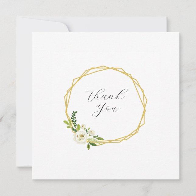 Luxury White Rose Floral Frame  Invitation (Front)