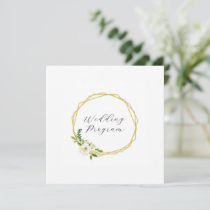 Luxury White Rose Floral Frame Program
