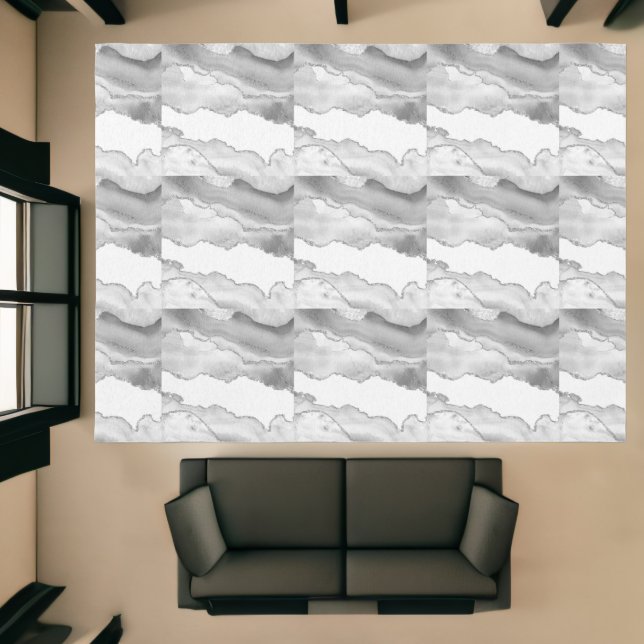 Luxury White Silver Agate Glitter Large Area Rug (Insitu (Indoor 1))