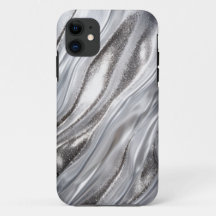 Luxury white Silver Glitter paper - Glitter Case