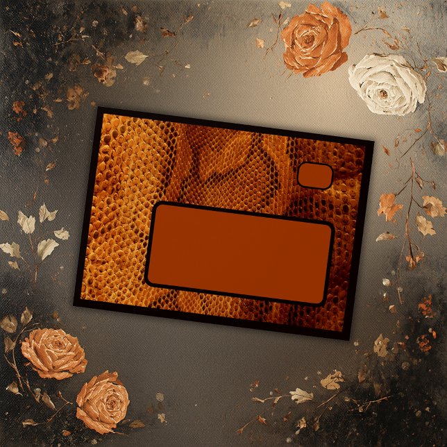 luxury wild snake skin animal wedding envelope (Creator Uploaded)