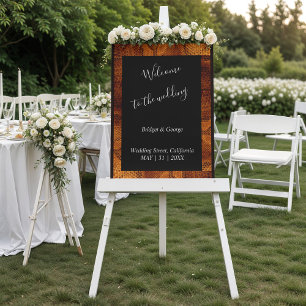luxury wild snake skin animal wedding welcome  foam board