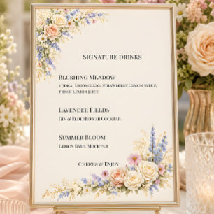 Luxury Wildflower Meadow Wedding Invitation