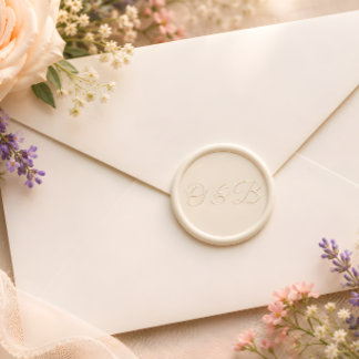 Luxury Wildflower Meadow Wedding Wax Seal Sticker