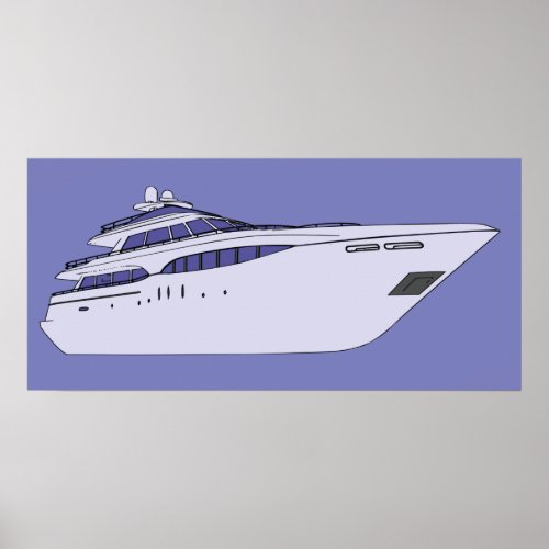 Luxury Yacht Poster