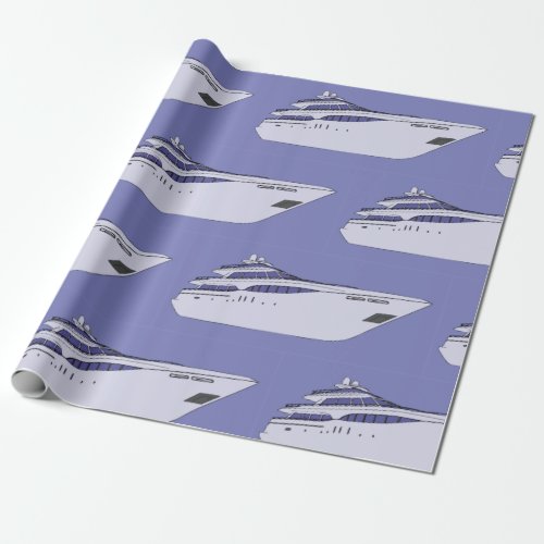 Luxury Yacht Wrapping Paper