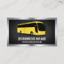 Luxury Yellow Bus Sightseeing Tours Travel Agent Business Card