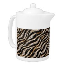 Luxury Zebra Crystal Animal Print