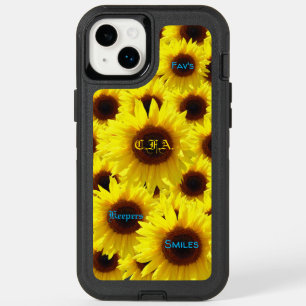 luz de sol Flower Sunflower 'Defender Series' OtterBox iPhone 14 Plus Case