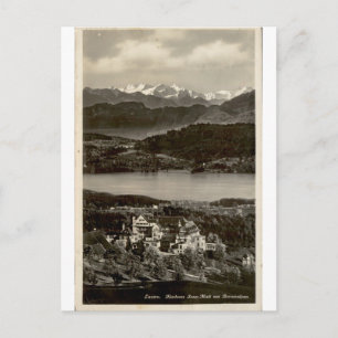 Luzern Kurhaus Sonn Matt Vintage Alpine View Postcard