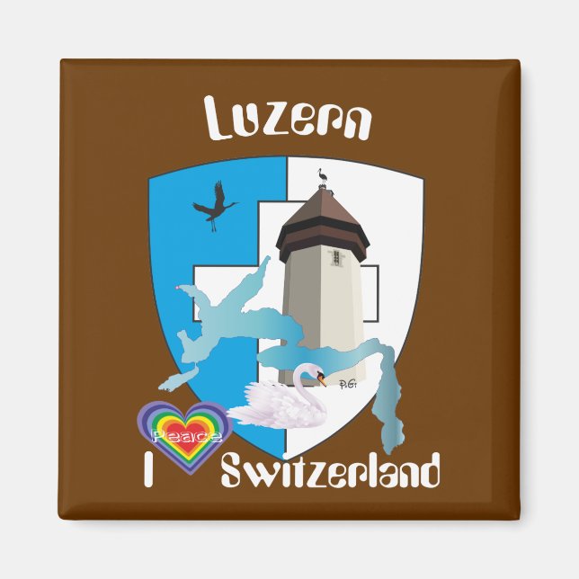 Luzern Schweiz Magnet (Front)