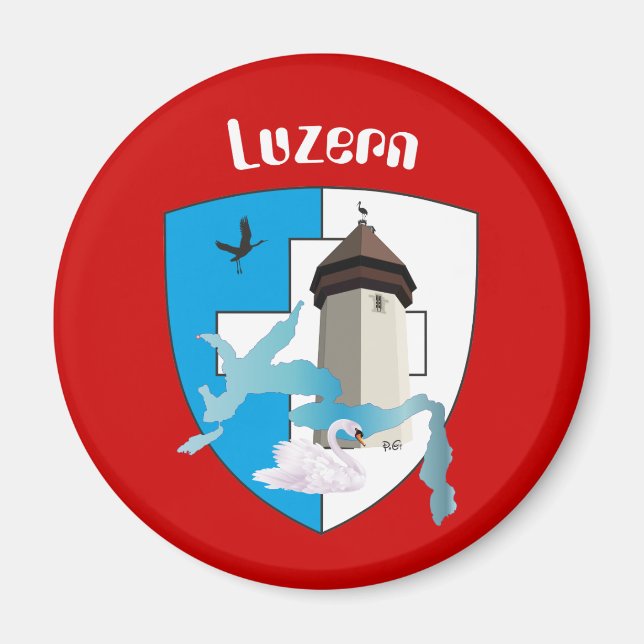 Luzern Schweiz Magnet (Front)
