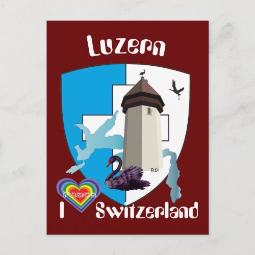 Luzern Schweiz Postkarte Postcard