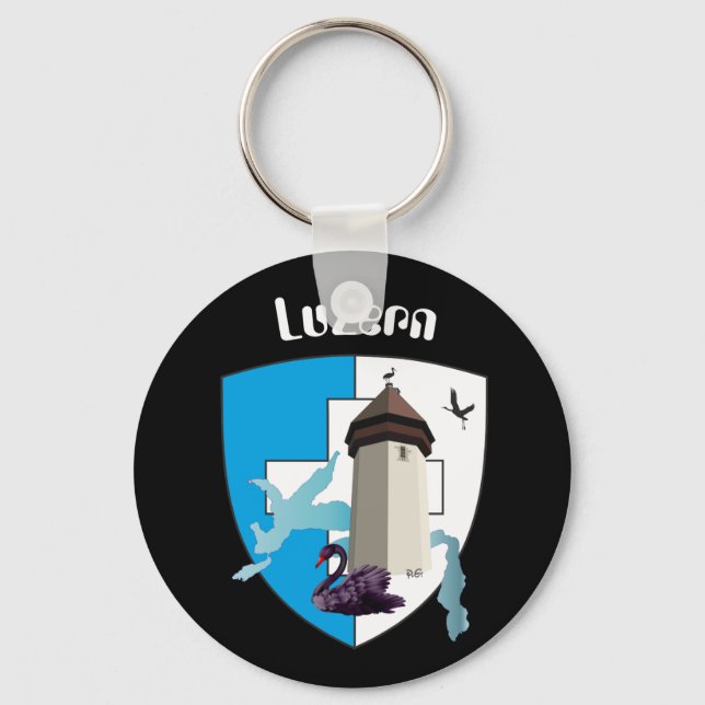 Luzern Schweiz Schlüsselanhänger Keychain (Front)