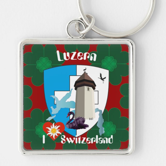 Luzern Schweiz Schlüsselanhänger Keychain (Front)