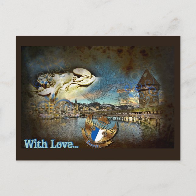 LUZERN Vintage Grunge - Postcard (Front)