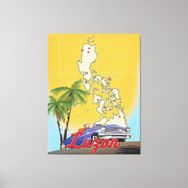 Luzon Philippines Travel poster Canvas Print (Front)