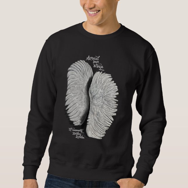 LV Community Healing Garden - Wings Sweatshirt (Front)