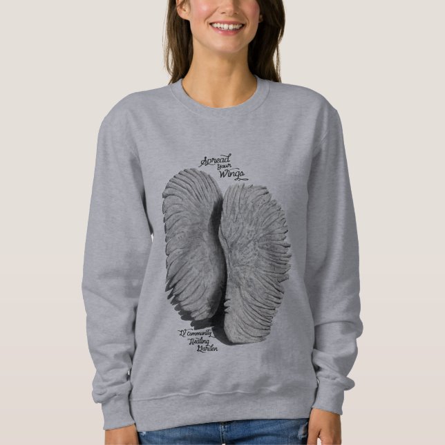 LV Community Healing Garden - Wings Sweatshirt (Front)