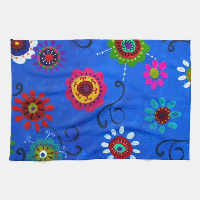 LV WHIMSICAL FLOWERS I TOWEL (Horizontal)