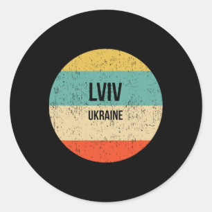 Lviv Ukraine 3  Classic Round Sticker