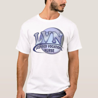 LVN Fun Blue Logo LICENSED VOCATIONAL NURSE T-Shirt