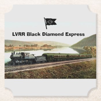 Lvrr Black Diamond Express  Beverage Coaster by stanrail at Zazzle