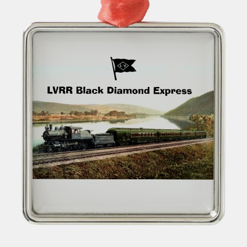 LVRR Black Diamond Express   Metal Ornament