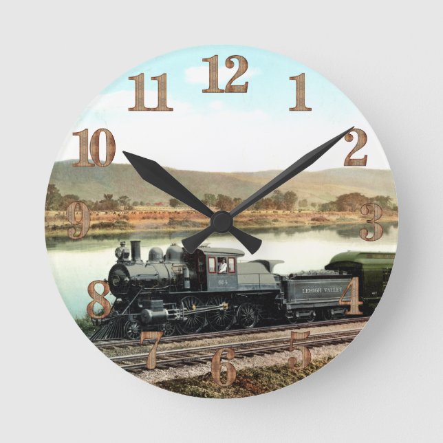 LVRR Black Diamond Express        Round Clock (Front)