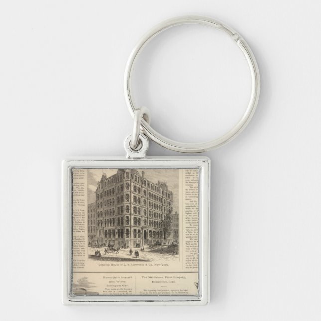 LW Lawrence and Bankers Birmingham Iron Keychain (Front)