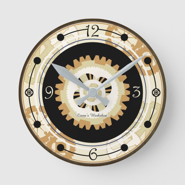 LW Steampunk Layered Gears Clock (Front)