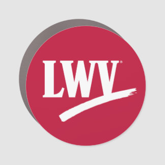 LWV Car Magnet - Red