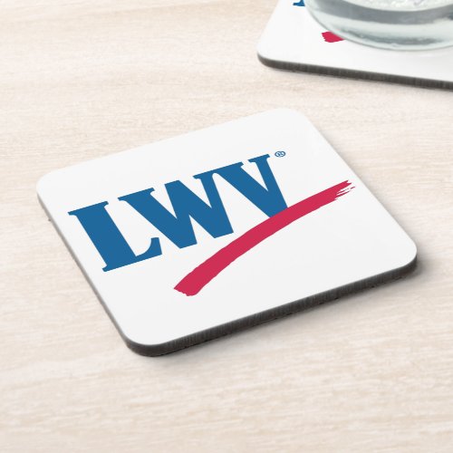 LWV logo Beverage Coaster