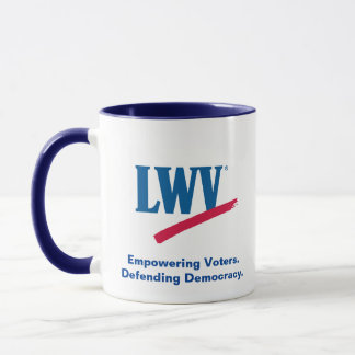 LWV Mug with Blue Accent.