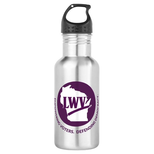 LWVWI Stainless Steel Water Bottle (Front)