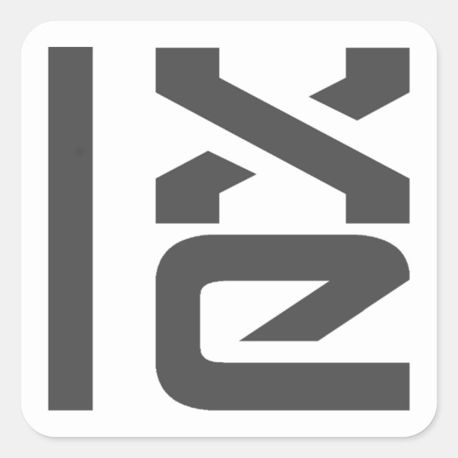 LXLE Linux Badges Square Sticker (Front)