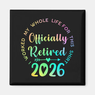 Ly Retired 2026 Funny Retirement For Women  Magnet