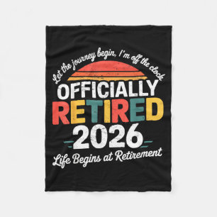 Ly Retired 2026 Shirt Retirement 2026 Women Men Fleece Blanket