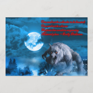 Lycan Halloween party invitation
