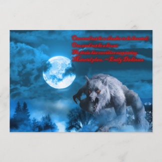 Lycan Halloween party invitation