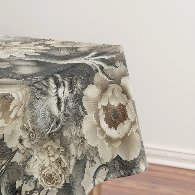 Lycanthropic Splendor – Gothic Large Print Tablecloth (In Situ)