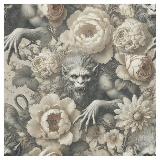 Lycanthropic Splendor – Gothic Statement Tile Fabric
