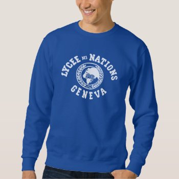 Lycée Des Nations Vintage Sweatshirt (red) by Ecolint at Zazzle