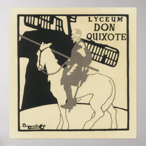 Lyceum Don Quixote The Beggarstaffs Poster